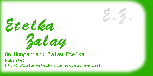 etelka zalay business card